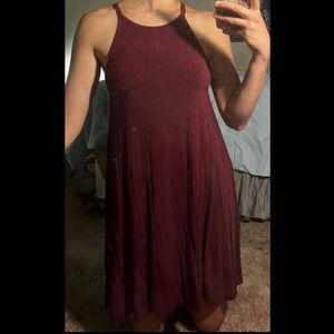 Maroon Swing Dress